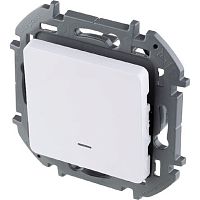 Выключатель с подсветкой без рамки Legrand Inspiria 1-кл. белый картинка